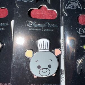 Disney Parks Chef Remi Ratatouille  Pin - Gray and White